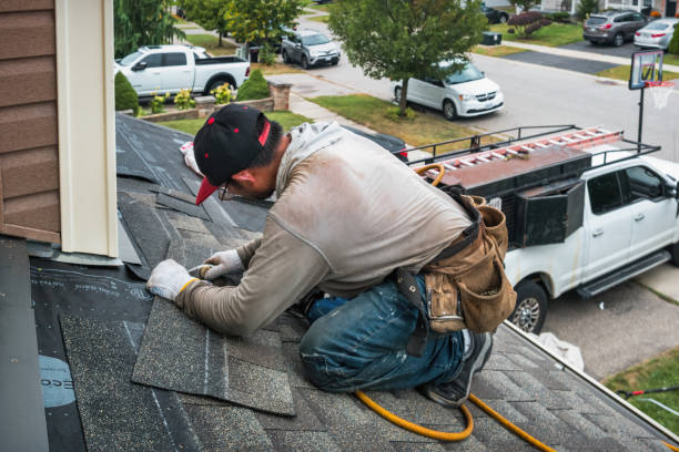 Professional Flat Roof Repair technician working in Danvers, MN
